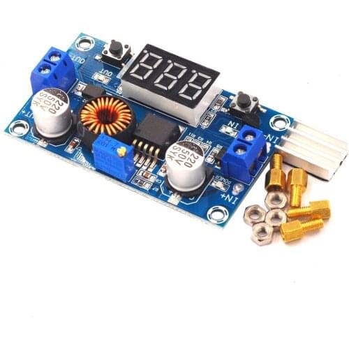 XL4015 5A High power 75W DC-DC adjustable step-down module+LED Voltmeter Power supply module