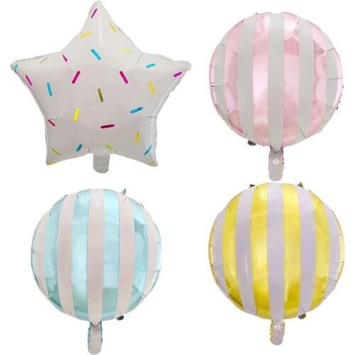 10pcs Foil Balloons Red Pink Candy Merry Christmas Balloon 18inch Candy Decoration Kids Toys Inflatable Air Balls Party Supplies