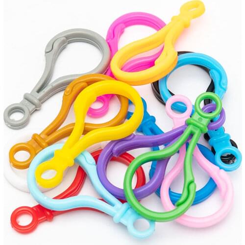 20pcs multicolor Lobster Clasp 5cm lamp shape buckle Snap hook Bag purse finding Keychain Jewelry DIY Needlework tool