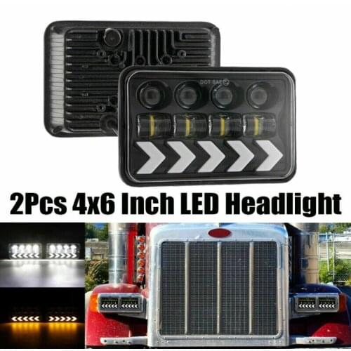 4x6 inch Car LED Headlight DRL forChevy K5 K10 K20/Kenworth T800 T400 T600 W900B W900L/Feightliner H4651 H4652 H4656 H4666 H6545
