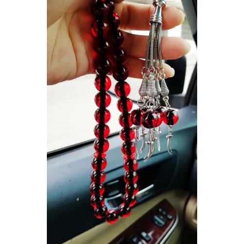 Ali Sword Muslim Islam Knife Necklace Jewelry resin tasbih car hanging Zulfiqar misbaha masbaha sibha subha prayer beads Rosary