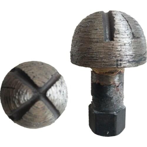 Diamond Sintered Mushroom Head Hemispherical Grinding Stone Reaming Engraving Wheel Free Shipping 5PCS