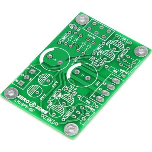 Free shipping DIY PCB for GC Gaincard Version Dual Channel LM1875 Power Amplifier PCB Empty Board Guts Power Amplifier Board