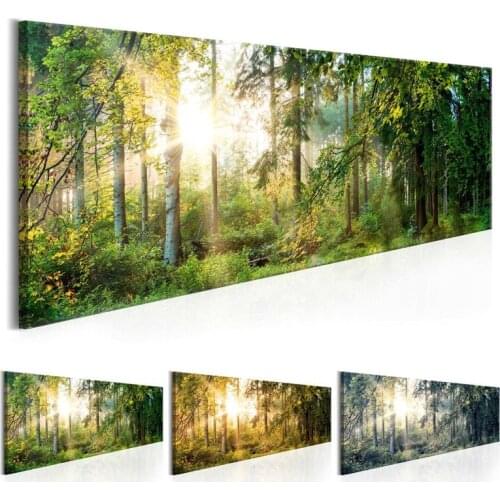 Large DIY Diamond Painting Sunshine Green Forest 5D Cross Stitch diamond embroidery natural scenery diamond mosaic stickers