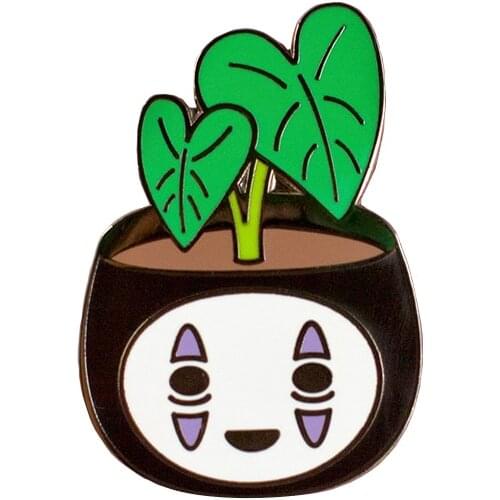 No Face Planter Hard Enamel Pin Spirited Away Anime brooch