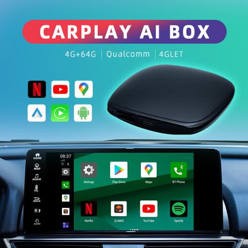 Carplay Ai Box Wireless Carplay Bluetooth IOS Adapter Android Auto Tv Box 9.0 4+64G For Audi volkswagen Mercedes Ford Skoda