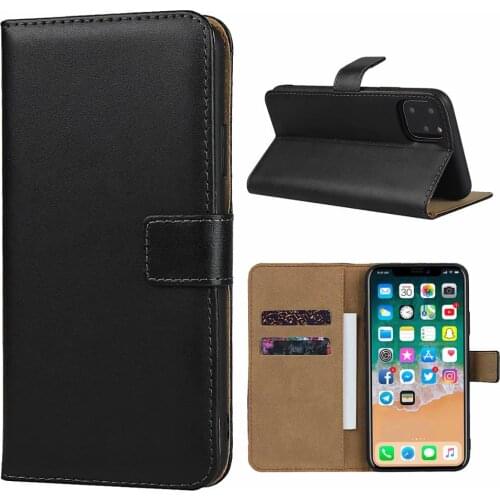 Genuine Leather Mobile Phone Case Soft Cover Stands Cover For Apple iPhone XIR XI Max,Google Pixel 4 XL,For Nokia 2.2 3.2 4.2