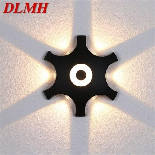 DLMH Modern Wall Lamps Fixture LED Sconces Black Creative Home Decorative For Stair Aisle Bedroom Living Room