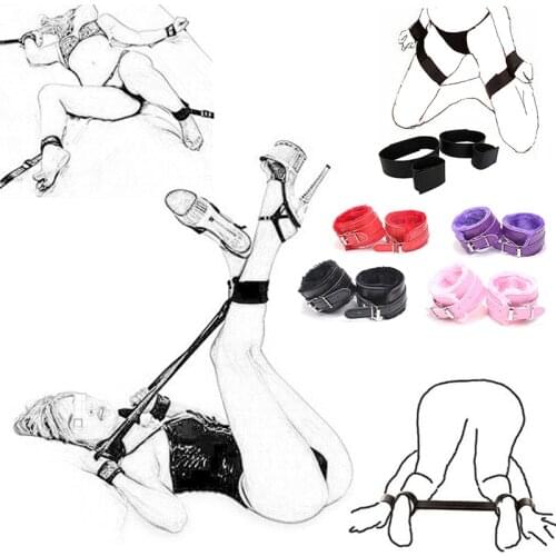 Bdsm Bondage Handcuffs For Sex Set Adult Games G-Spot Dildo Vibrator Anal Butt Plug Bullet Sex Toys For Couples Erotic Sex Shop