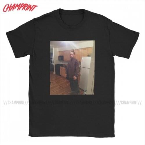 Men T-Shirt Robert Pattinson Standing Meme Funny Pure Cotton Tee Shirt Short Sleeve Rob T Shirt Round Collar Clothing Summer