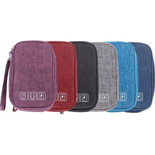 Cable Bag Organizer Wires Charger Digital USB Gadget Portable Electronic Earphone Case Zipper Storage Pouch Accessories Supplies