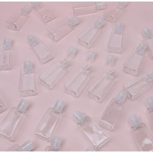 10Pcs 30ml/1Oz Reusable Plastic Empty Travel Bottles Hand Sanitizer Dispenser