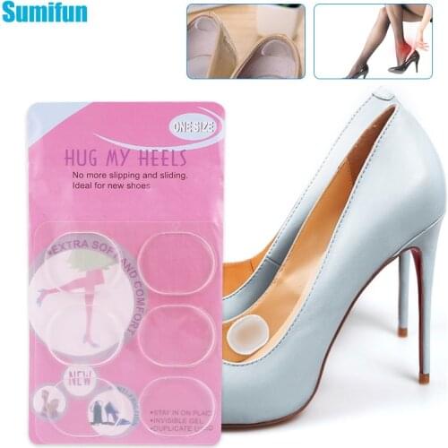6pcs/bag Anti-slip Pad Heel Anti-abrasion Sticker Pain Relief Cushion Relieve Fatigue Adhesive Pads Insole Patch Foot Care Tool
