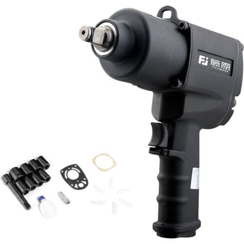 Air Impact Wrench 1/2'' 1280N.M Large Torque Pneumatic Spanner Sleeves Pneumatic Power Tools 3 Gears Adjustable