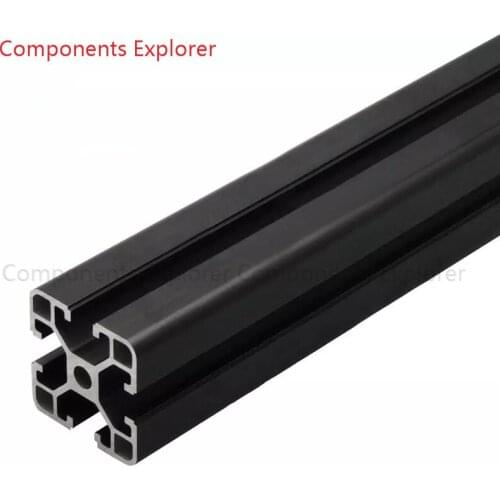 Arbitrary Cutting 1000mm 4040B Black Aluminum Extrusion Profile,Black Color