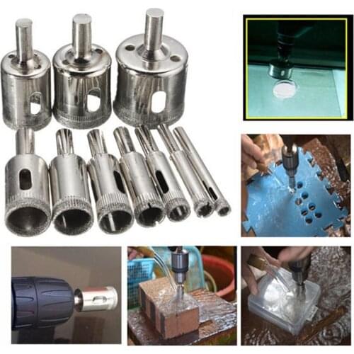 Diamond Coated Drill Bit 3-60mm for Tile Marble Glass Ceramic Hole Saw Drill Diamond Core Bit Hollow Core Opener