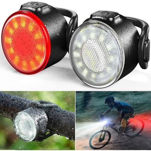 Smart Bicycle Tail Rear Light Multi Lighting Modes Bike Taillight Waterproof Warning Flash Lights For Mountain Road MTB Cycling