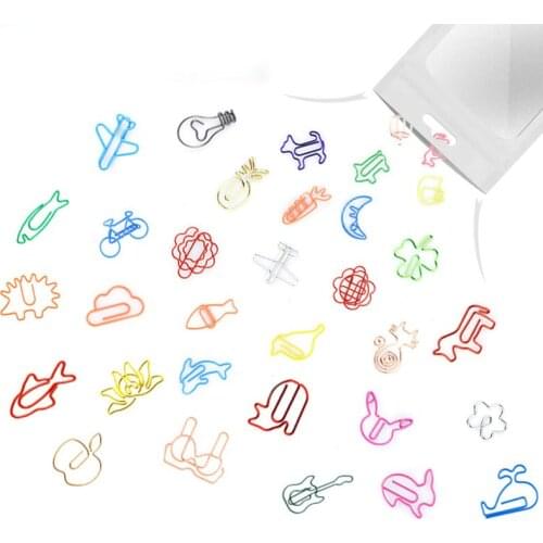 60pcs Creative Paper Clips Hairpins Colorful Mini Bling Metal Barrettes for Women Girls Unique Hair Styling Jewelry Accessories
