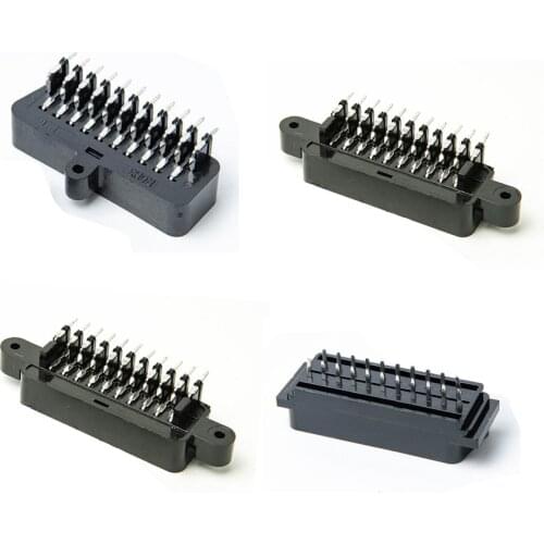 20pcs High quality Connect Port Socket Interface 90 180 degree Connector female slot for scart plug 21pin cable