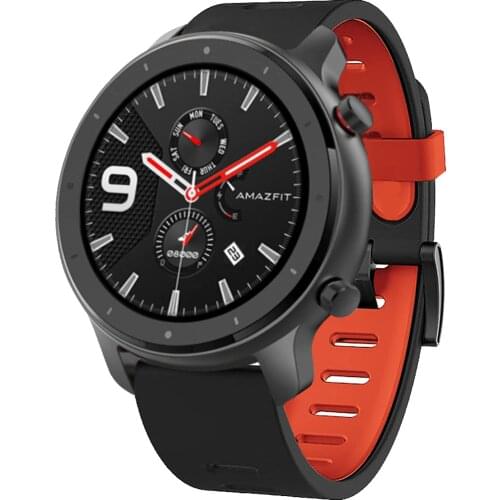 22MM Silicone Wrist Strap For Xiaomi Huami Amazfit GTR 47MM Smart Watch Bands Sport Replace Straps For Amazfit Stratos 2/3 Pace