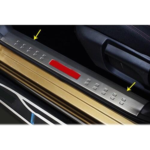 For Nissan Qashqai 2016 2017 2018 Car Cover Stainless Steel Pedal Door Sill Scuff Plate Inner Built Threshold 4pcs