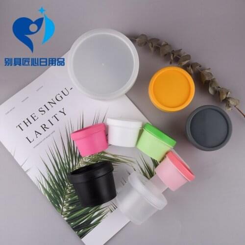 5pcs/lot High Quality 50g/100g Ice Cream Jar For Hair Gel/Essence/Cream/Mask Various Color Cosmetic Containers Jar Free Shipping