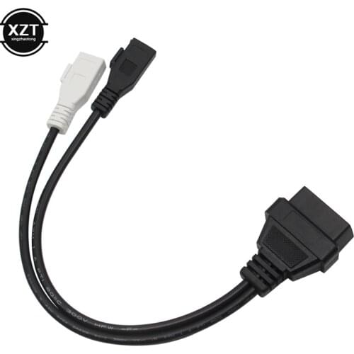 2P+2P to 16Pin OBD2 Cable VAG Adapter For AUDI 2X2 OBD1 OBD2 Car Diagnostic Cable 2P+2P to 16Pin Female Connector for VW/Skoda