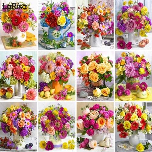 Peony Diamond Embroidery 5D DIY Diamond Painting Daisy Cross Stitch Full Square Round Mosaic Flower Crafts Kit Family Handicraft