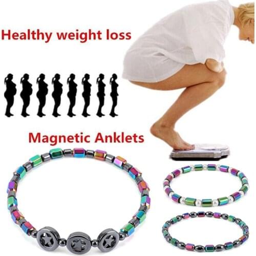 22 Style Weight Loss Bracelet Round Magnetic Stone Therapy Slimming Hand Chain Hematite Stretch Magnet Bracelet Jewelry Health