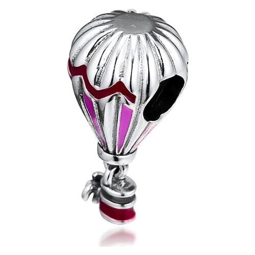 AIR BALLOON CHARMS For Woman Authentic 925 Silver Beads For Jewelry Making Fits European Bracelets & Bangle Fashion Sterling Sil