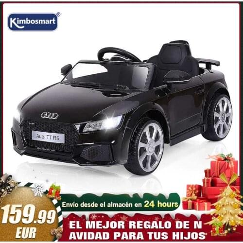 Electric Car for Children Baby Car Kids Cars 12V Ride on Toy Car for AUDI TTRS with LED Lights Music Christmas Gift for Kids