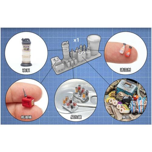 LIANG 0410 1/35 Scale 3D-Print Modern Civilian Supplies Models for Scene DIY new