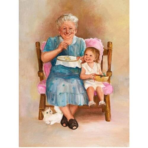 5D DIY Diamond Painting Cross Stitch Kit Square/Round Diamond Cartoon Character Picture Mosaic Embroidery Handmade Giftt FH990