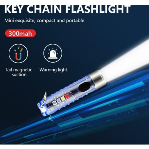 Newest MINI Powerful Flashlight S11 EDC Flash Light With Strong Magnetic Work Light IP65 Waterproof Camping Light With UV Torch