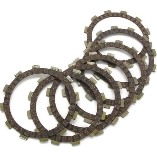 Clutch Friction Disc Plate Kit For Suzuki RGV250 M/N/P/R/S GSX400 ET/EX/EZ ET/EG/EJ TX/LX GS500 Clutchs Platees 21441-37400