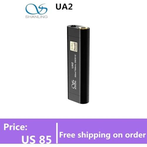 Shanling UA2 ES9038Q2M HiFi Portable Headphone Amplifier USB DAC AMP 2.5mm Balanced 3.5mm Output PCM768 DSD512 for iOS Android