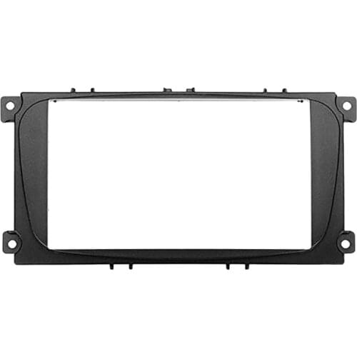 NEW-2 Din Car DVD Radio Frame for Ford Focus II C-Max S-Max Fusion Stereo Panel Dash Mount Double Din Fascia Install Kit Refit F