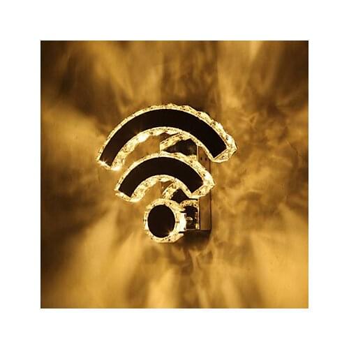 LED Amber crystal Crystal Led Wall lamp k9 Crystal LED Modern Contemporary Bed Living Hotel Metal