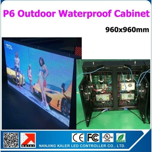 TEEHO Outdoor led video wall high pixel consumption good performance full color video led wall p6 waterproof outoor led cabinet