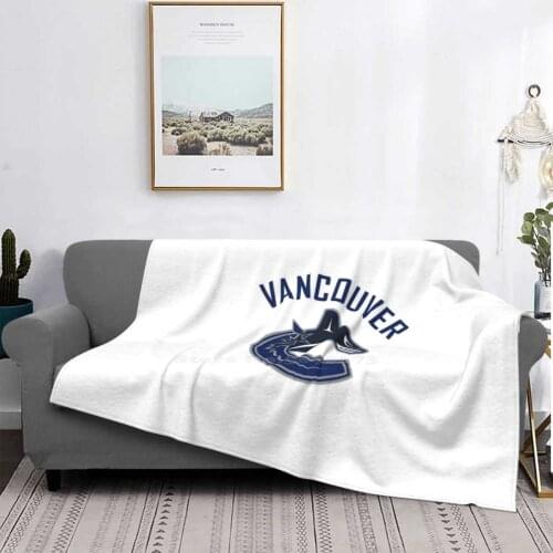 Canucks Vancouver Creative Design Comfortable Flannel Blanket Vancouver Team Usa Us Canada Sport Ice Hockey Logo