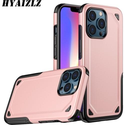 Armor Phone Case for iPhone 13 12 11 Pro Max Mini SE 2020 XS XR 7 8 Plus Hybrid Case Shockproof Cover Slim Fit Protection Fundas