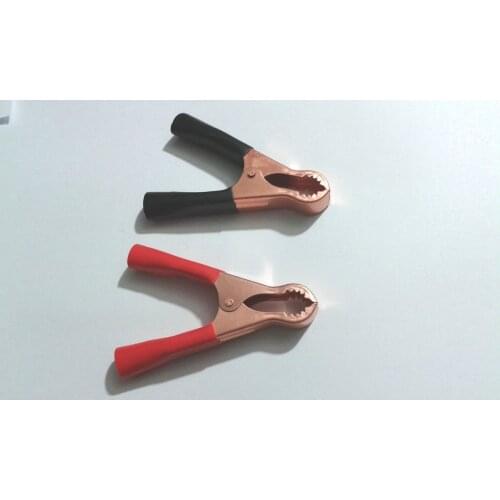 100PCS 50A 80mm CAR BATTERY Insulated CLIP ALLIGATOR Test Clamp New