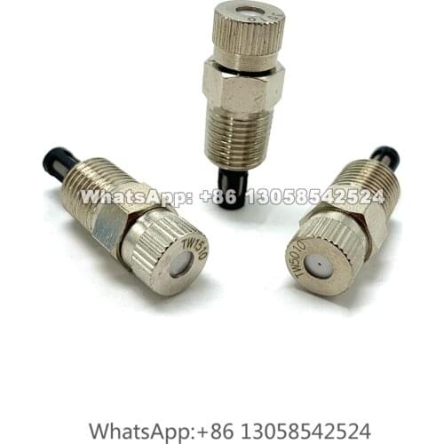 1/8” Water Spray Anti-drip Outdoor Cooling Fog Nozzle, High Pressure Misting Nozzle, Micro Fog Spray Nozzle with SS Filter