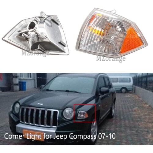 1Pcs Side Marker Parking Lamp Turn Signal Corner Light for Jeep Compass 07-10 Corners Headlights front turn signal lamp