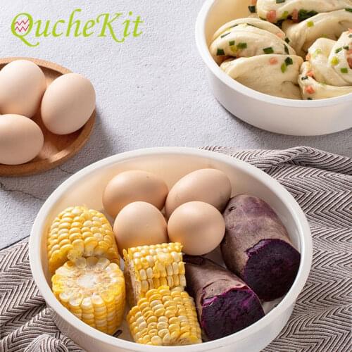3/4/5L Plastic Rice Cooker Steamer Pot Basket Vegetable Egg Food Cooking Steam Stand Kitchen Cookware Tools Accessories