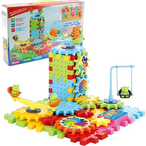 81pcs Creative DIY Gear Building Block Toy Set ChildrenS Learning Education Electric Rotating Gear Building Block Toy Gift