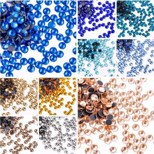 Clear AB Crystal Hotfix Rhinestones 288-1440 pcs Hotfix Glass Flatback Rhinestones Hot Fix Crystal Gems High Quality Rhinestones