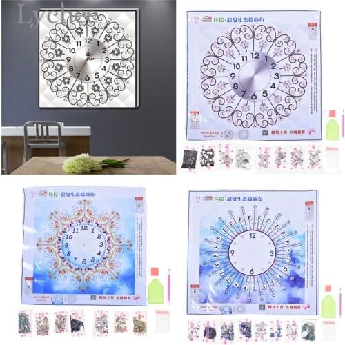Lychee Life Clock Design Diamond Embroidery Painting 3D Special Shaped Diamond Painting DIY Cross Stitch Diamond Crafts