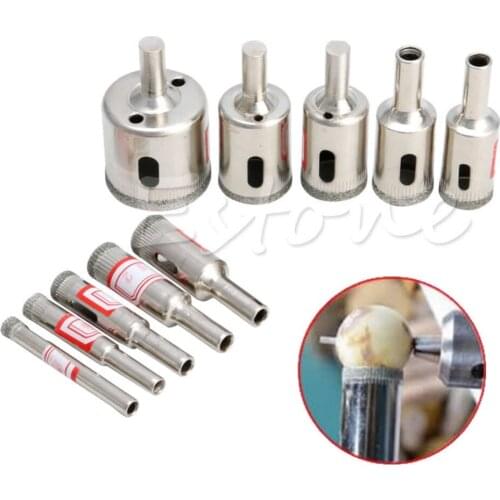 10pcs 6mm-32mm Diamond tool drill bit hole saw set for glass ceramic marble New L15