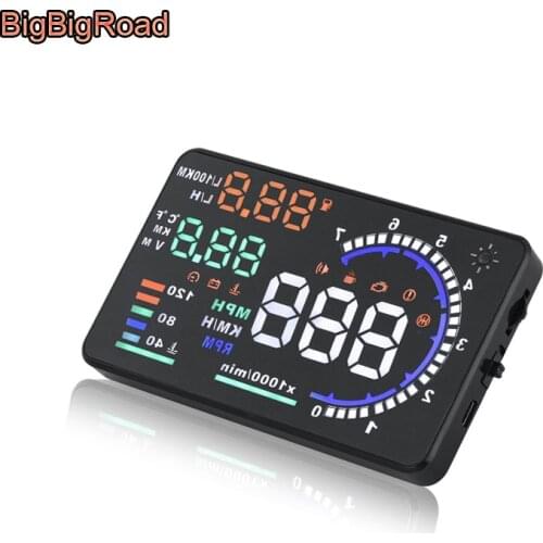 BigBigRoad For Lexus GX470 NX300 GS300 RX350 IS250 RX330 CT200H NX200 Car HUD Head Up Display Speedometer Windscreen Projector